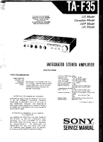 Sony TA-F35 - Service Manual 